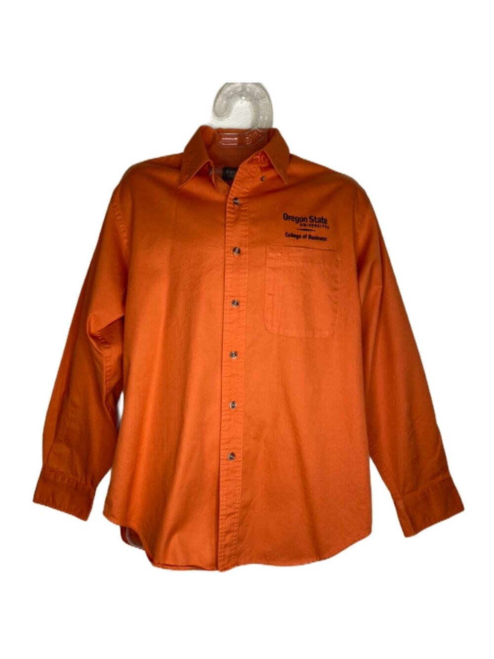 Edwards Chino OSU  "College of Business" Orange Dress Shirt